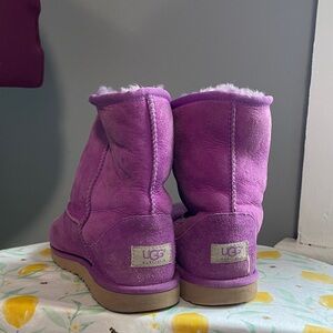 UGG Kids Plush Purple Boots